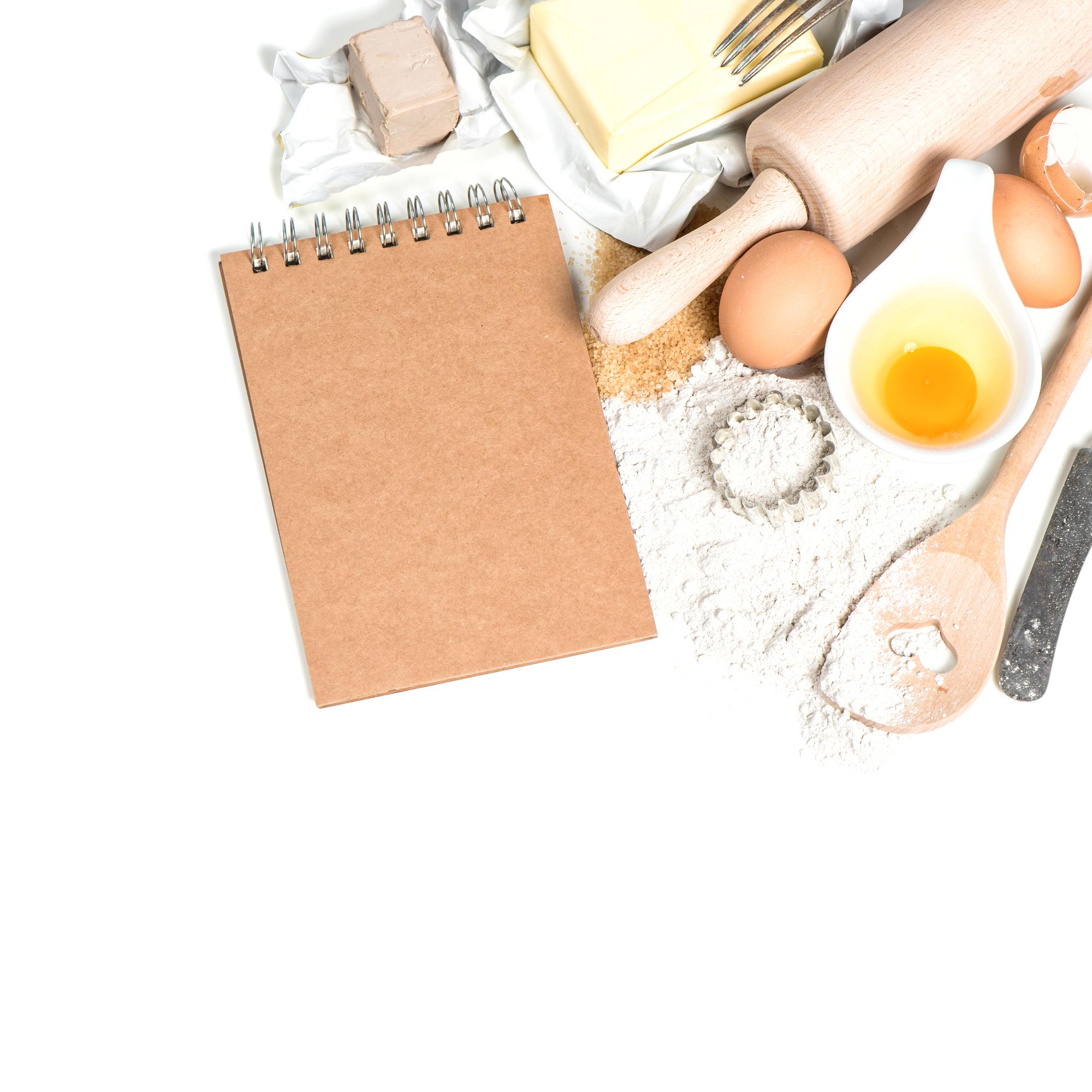 Assorted course materials on table